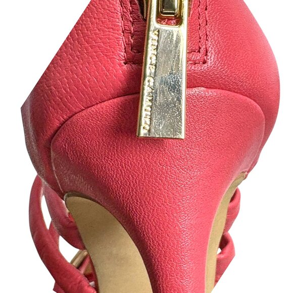 Vince Camuto Troy Pink Leather Gladiator Stiletto Sandals - Picture 5 of 11